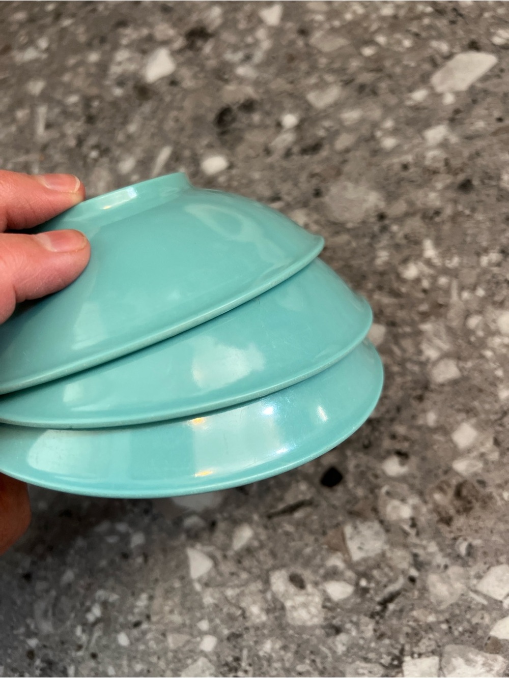 VINTAGE Melmac random kitchen dish lot made in Canada 🍁 MCM turquoise blue - Picture 14 of 14